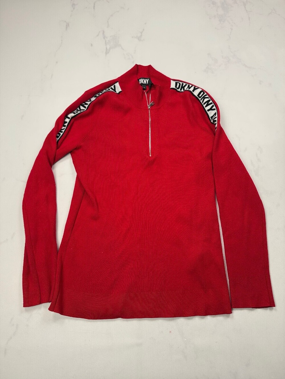 Dkny DKNY Sweater Red Y2K Varsity - Womens XL